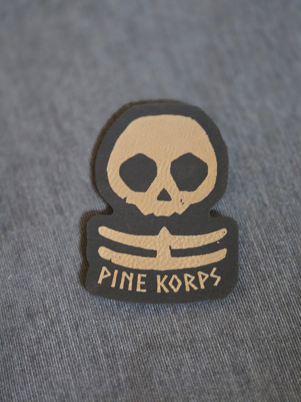 PineKorps Death Head Patch - Brown