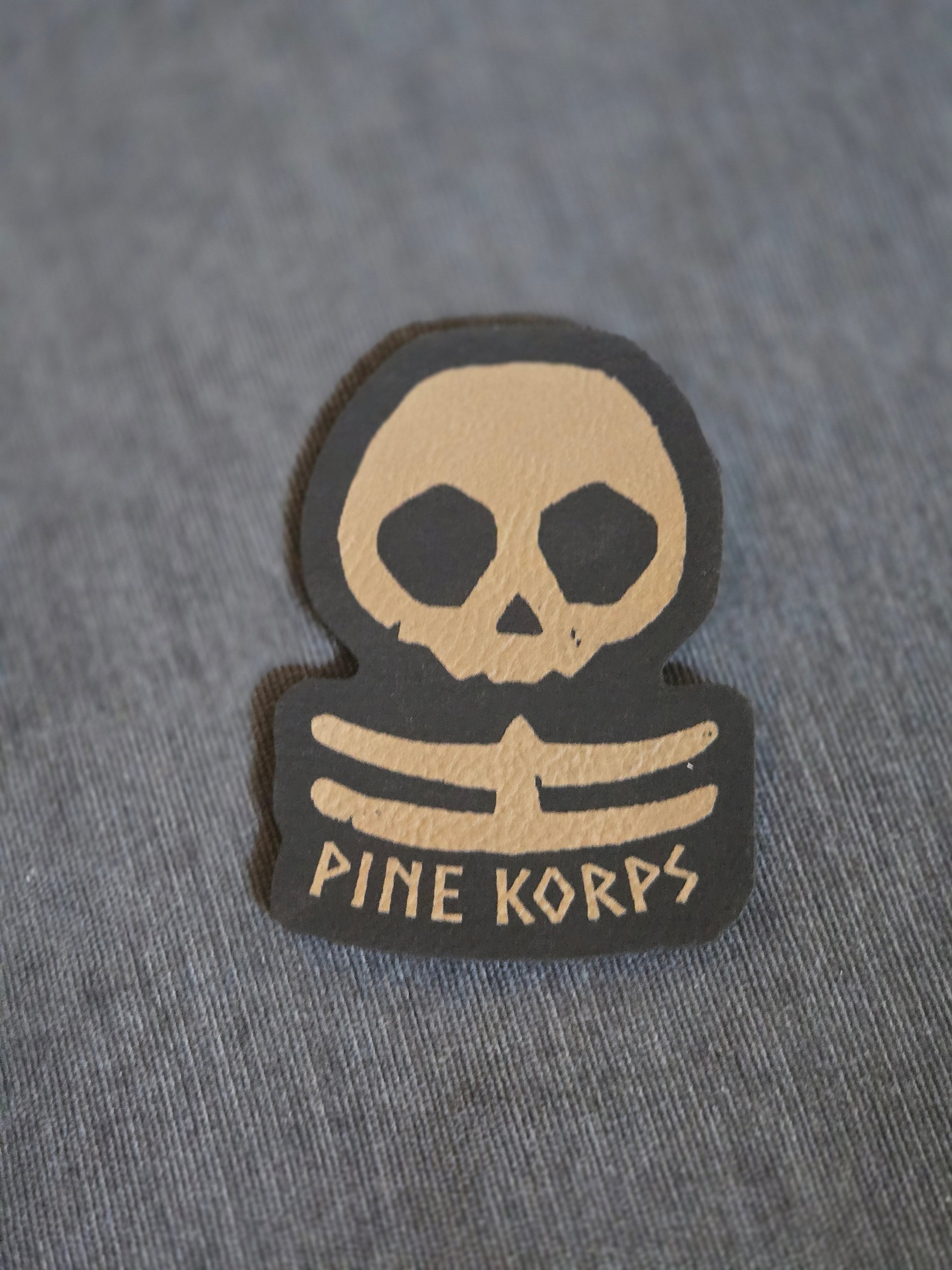 PineKorps Death Head Patch - Brown